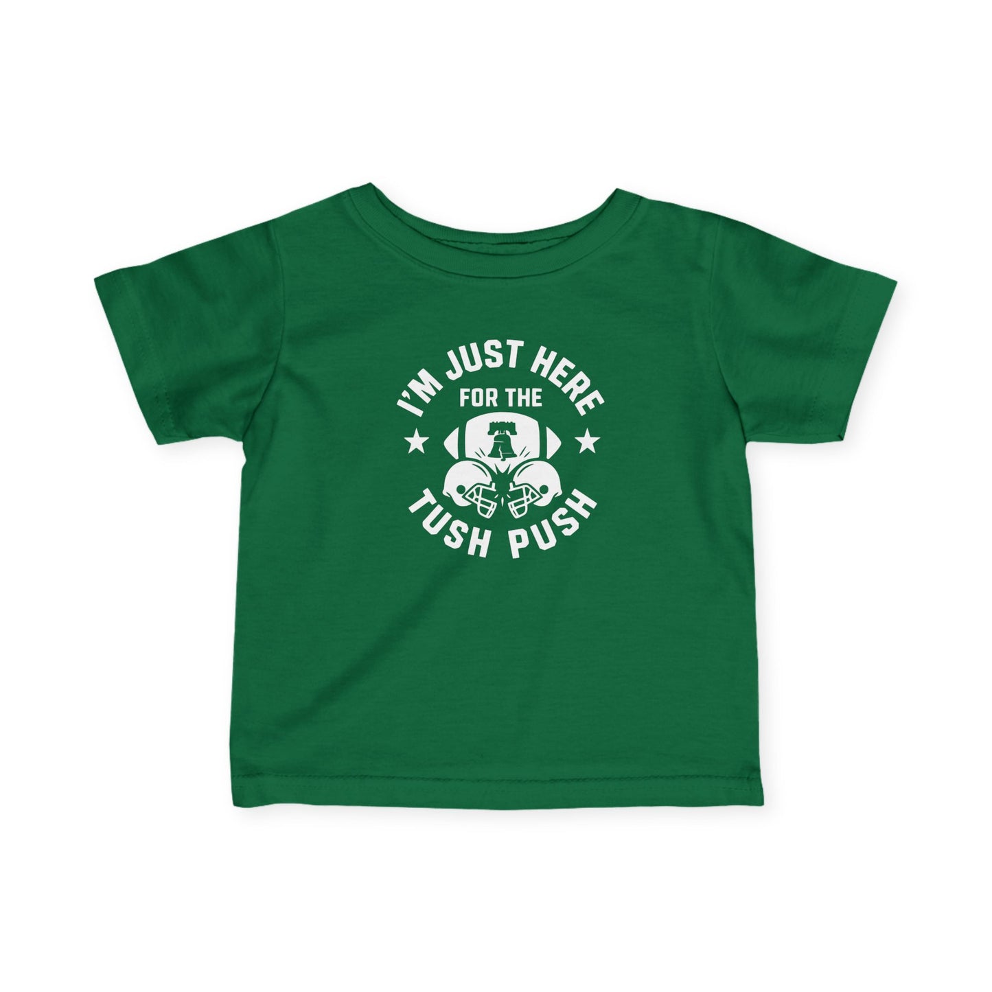 Tush Push™ Baby Shirt – Infant and Toddler Football Tee, I’m Just Here for the Tush Push, Funny Kids Game Day Gift