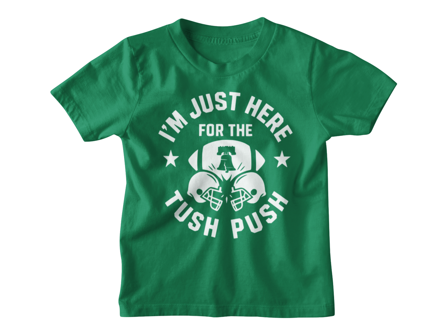 Tush Push™ Baby Shirt – Infant and Toddler Football Tee, I’m Just Here for the Tush Push, Funny Kids Game Day Gift