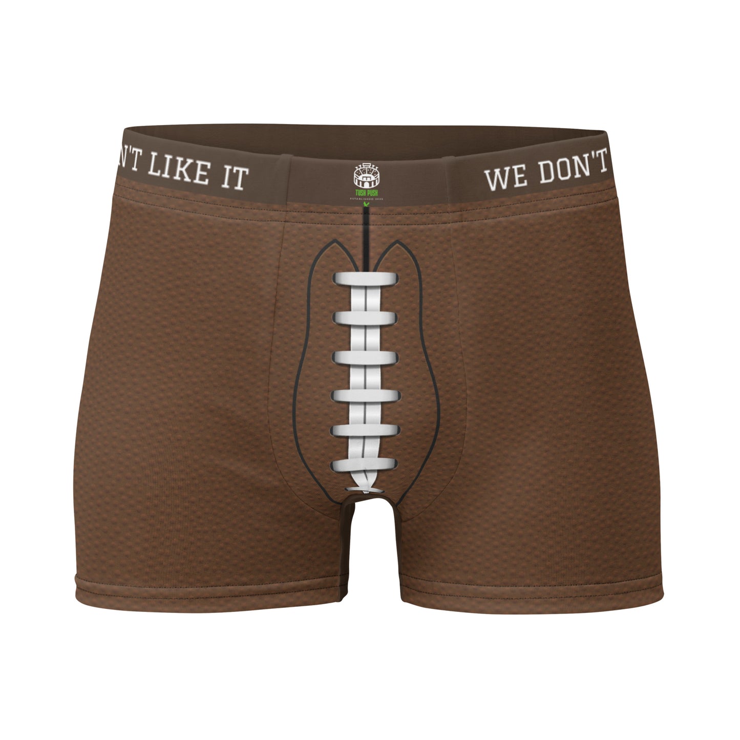 Tush Push™ Football Boxer Briefs for Men, Funny Game Day Underwear for Tailgating, Football Print