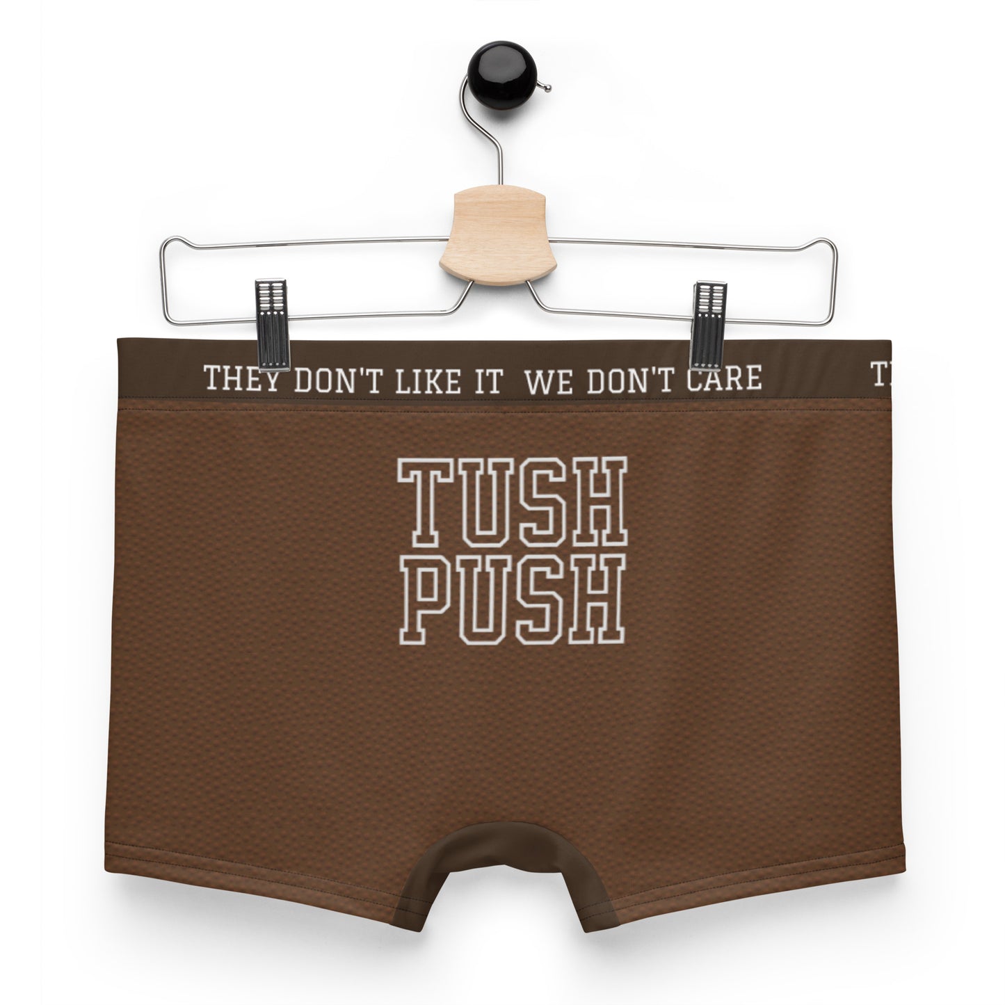 Tush Push™ Football Boxer Briefs for Men, Funny Game Day Underwear for Tailgating, Football Print