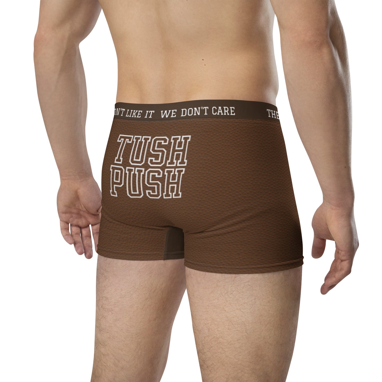 Tush Push™ Football Boxer Briefs for Men, Funny Game Day Underwear for Tailgating, Football Print