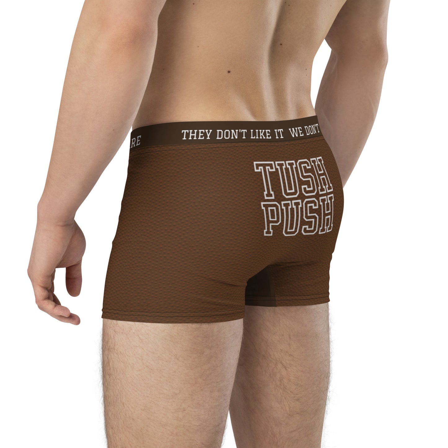 Tush Push™ Football Boxer Briefs for Men, Funny Game Day Underwear for Tailgating, Football Print