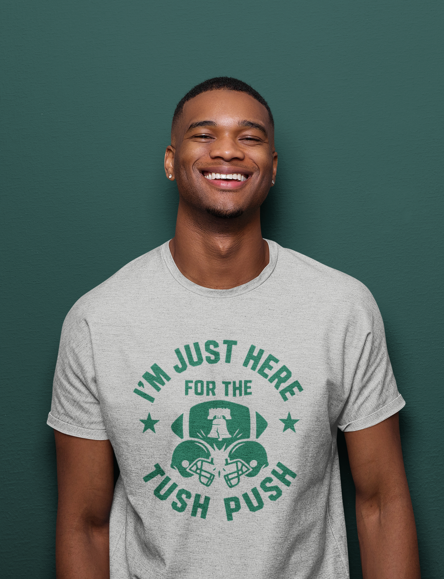 Tush Push™ Shirt – I’m Just Here for the Tush Push, Funny Game Day Football Tee, Philly Fans