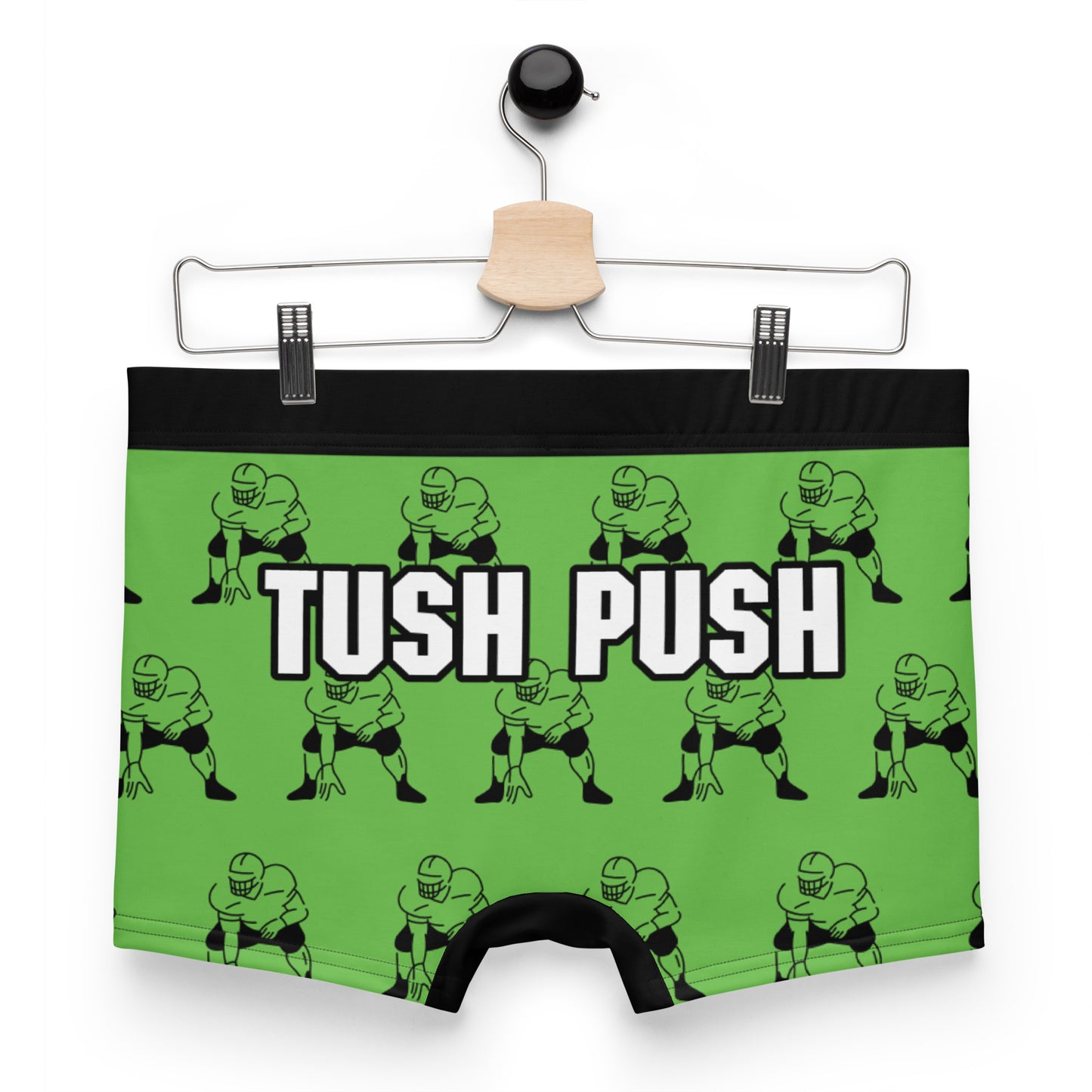 Tush Push™️ Boxer Briefs, “They Dont Like Us, We Dont Care”, Football Underwear, Green