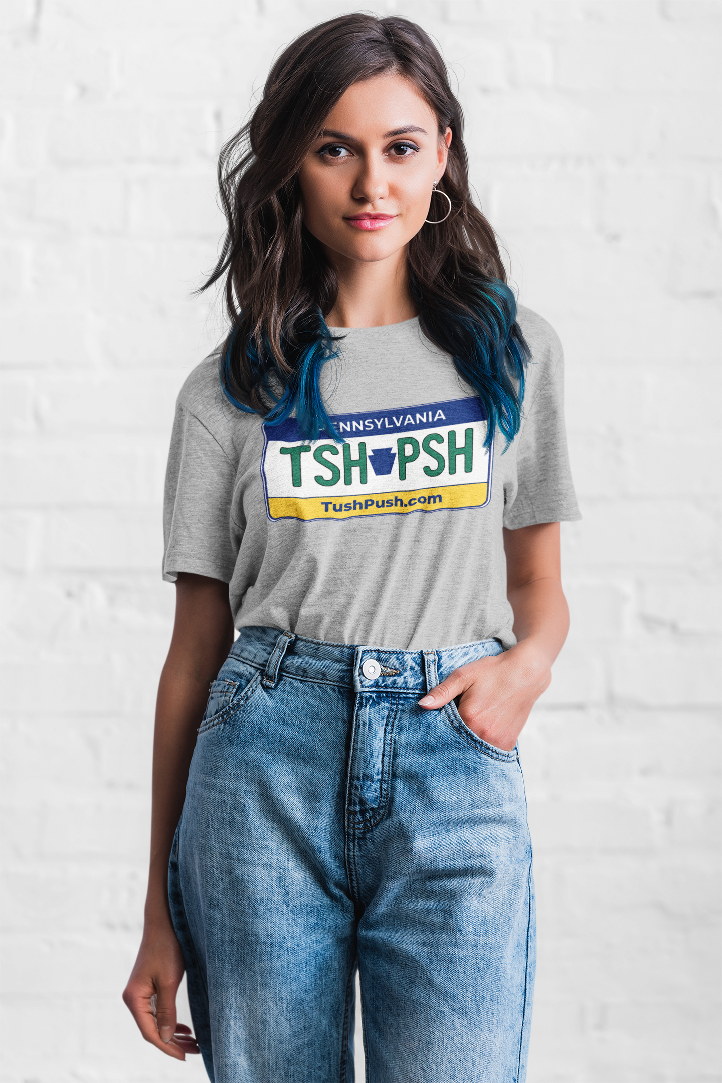 TUSH PUSH™ Pennsylvania License Plate Tee | PA Football Fan Gift Shirt