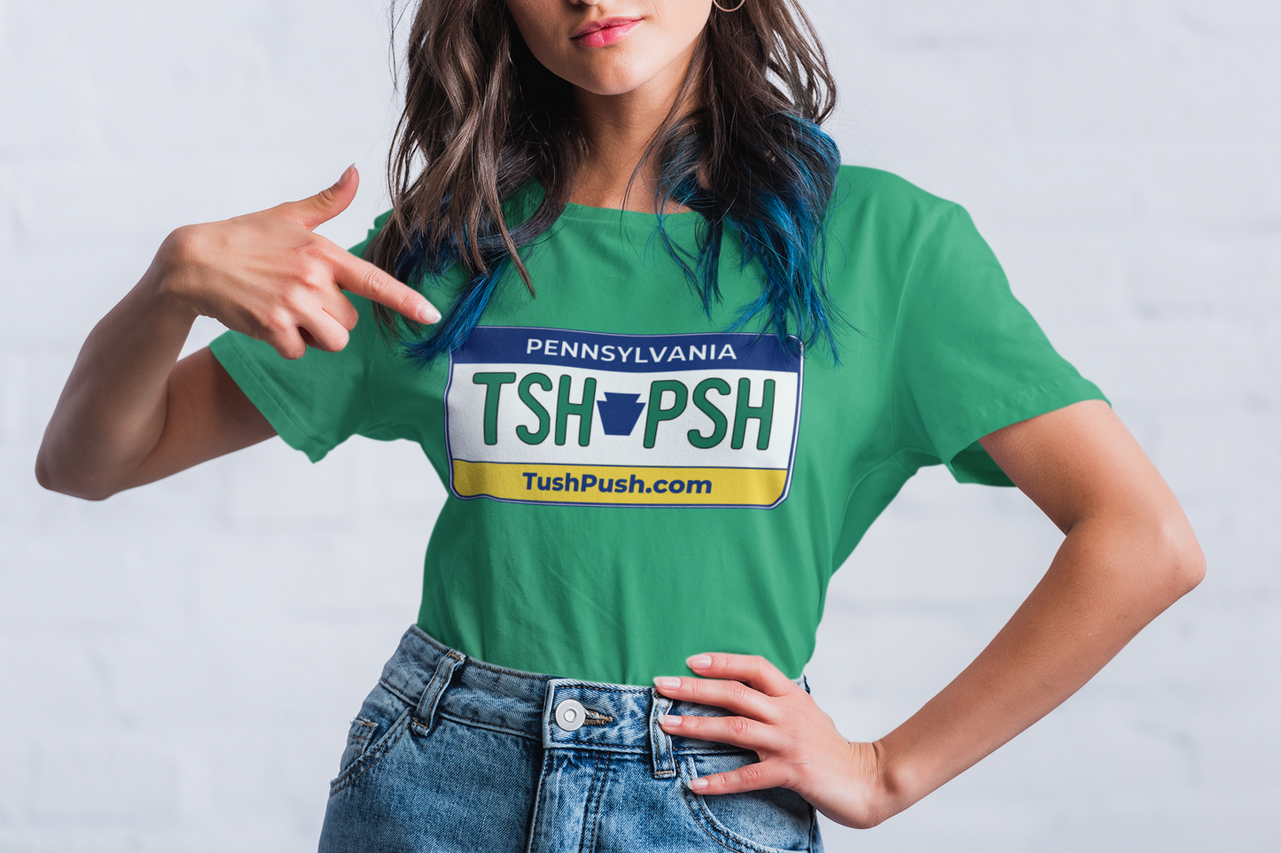 TUSH PUSH™ Pennsylvania License Plate Tee | PA Football Fan Gift Shirt