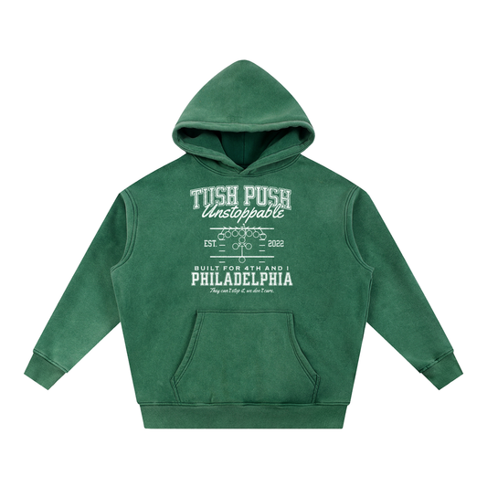 Unstoppable Hoodie, Philadelphia Football Vintage Green Oversized Sweatshirt