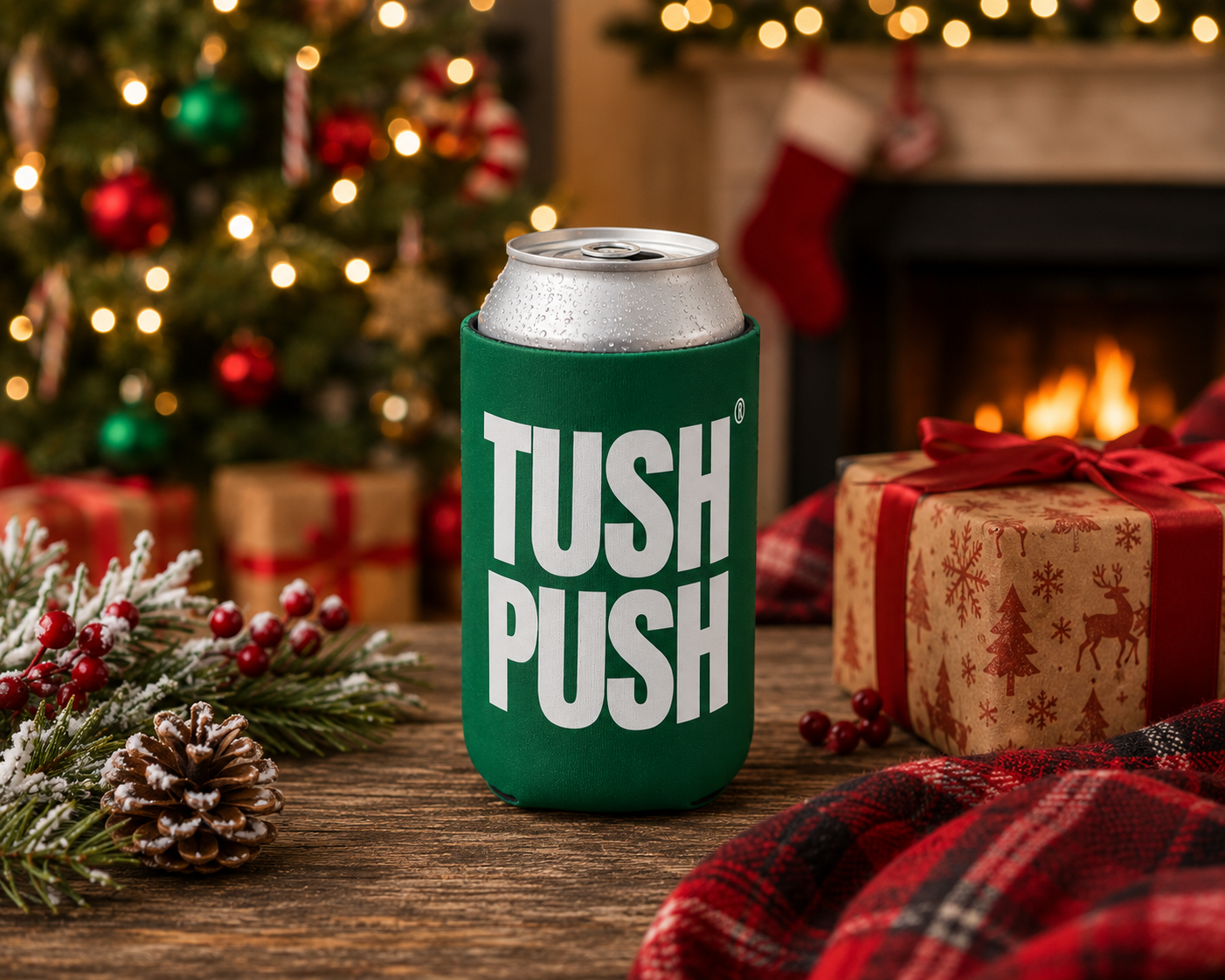 Personalized Football Can Cooler | Philadelphia Tush Push ® | 12 oz Insulated Drink Sleeve Cozie