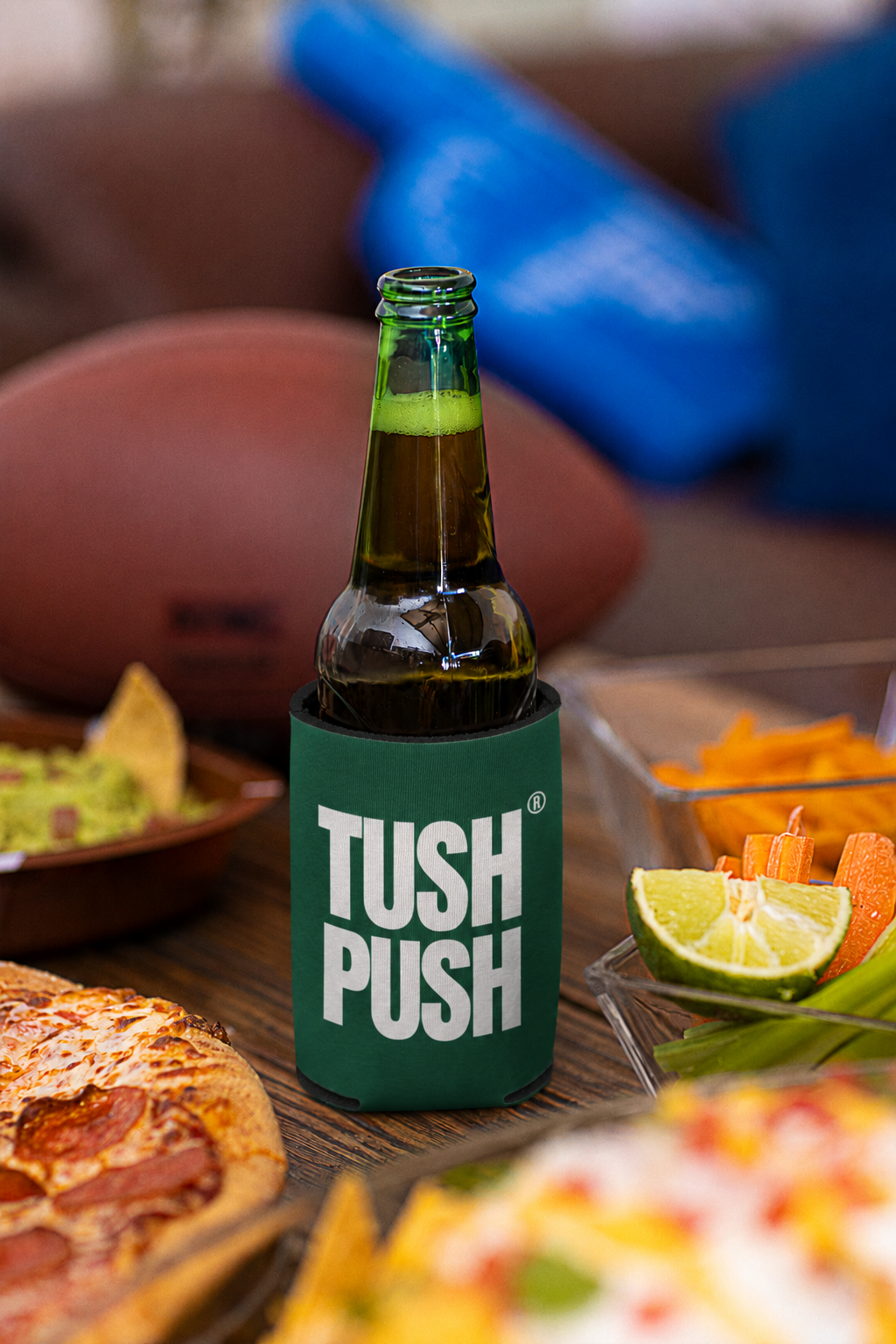 Personalized Football Can Cooler | Philadelphia Tush Push ® | 12 oz Insulated Drink Sleeve Cozie