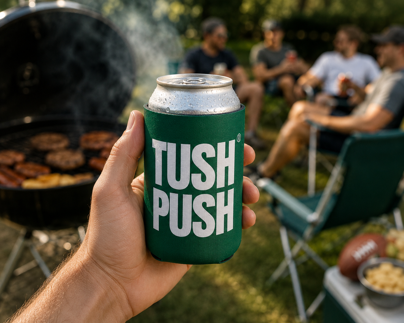 Personalized Football Can Cooler | Philadelphia Tush Push ® | 12 oz Insulated Drink Sleeve Cozie