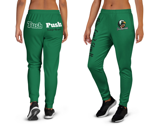 Tush Push® Sweatpants for Women – Built for 4th & 1 | “They Can’t Stop It, We Don’t Care” | All Over Print Recycled Sweatpants
