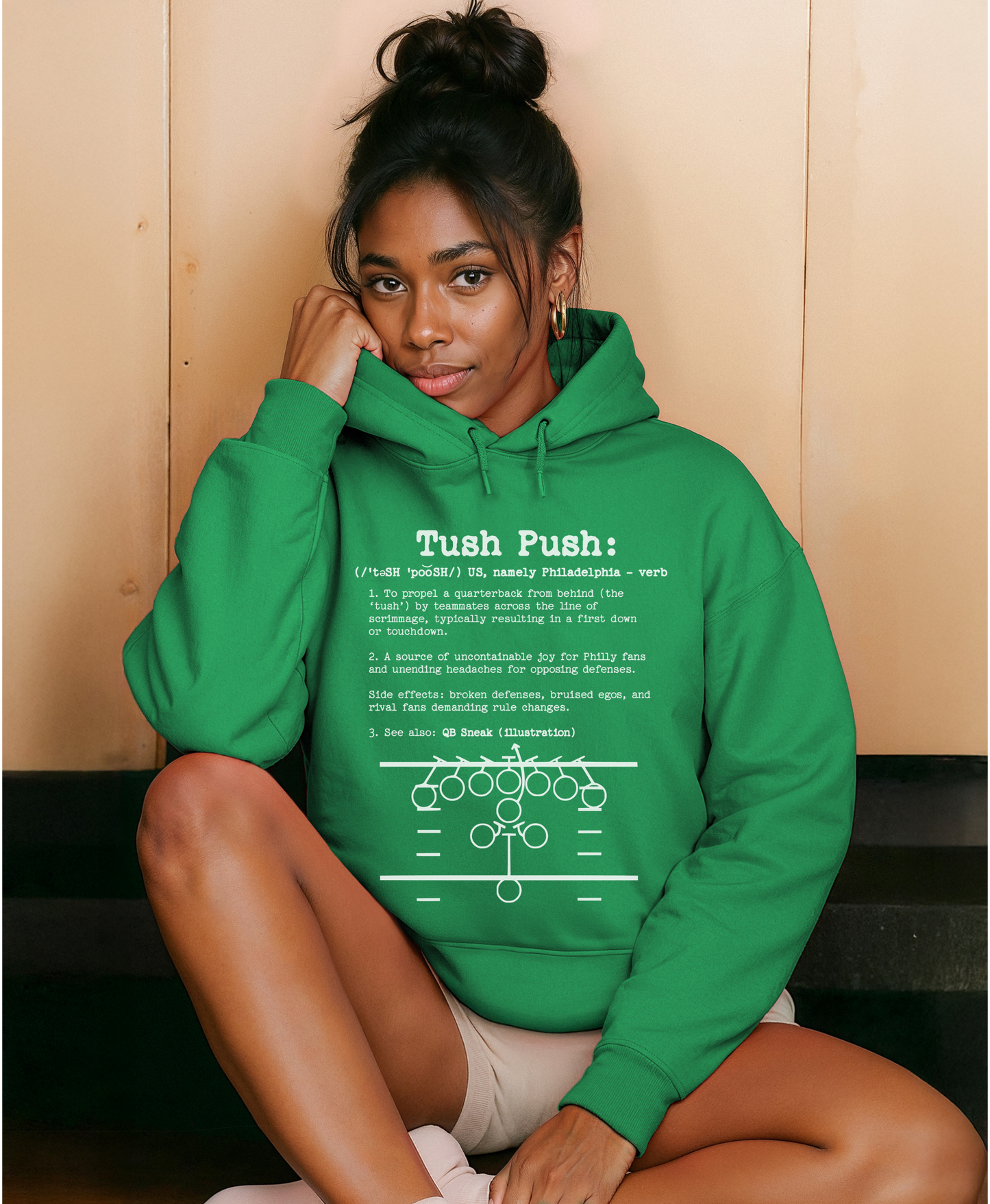 Tush Push™ Definition Hoodie – Philly Football Fan Sweatshirt