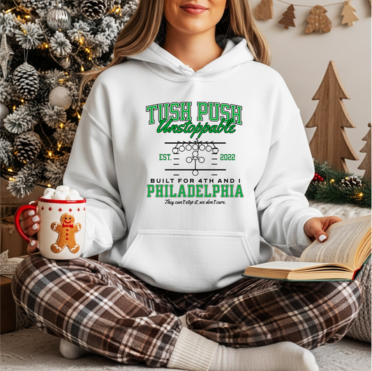 Tush Push® Unstoppable Play, Philly Fall Hoodie, Unisex Fit