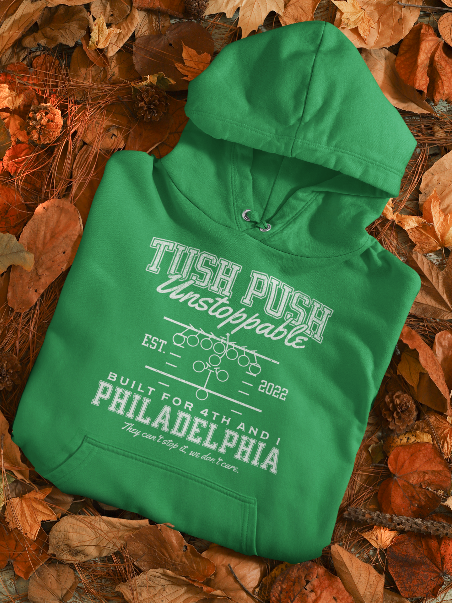 Tush Push® Unstoppable Play, Philly Fall Hoodie, Unisex Fit