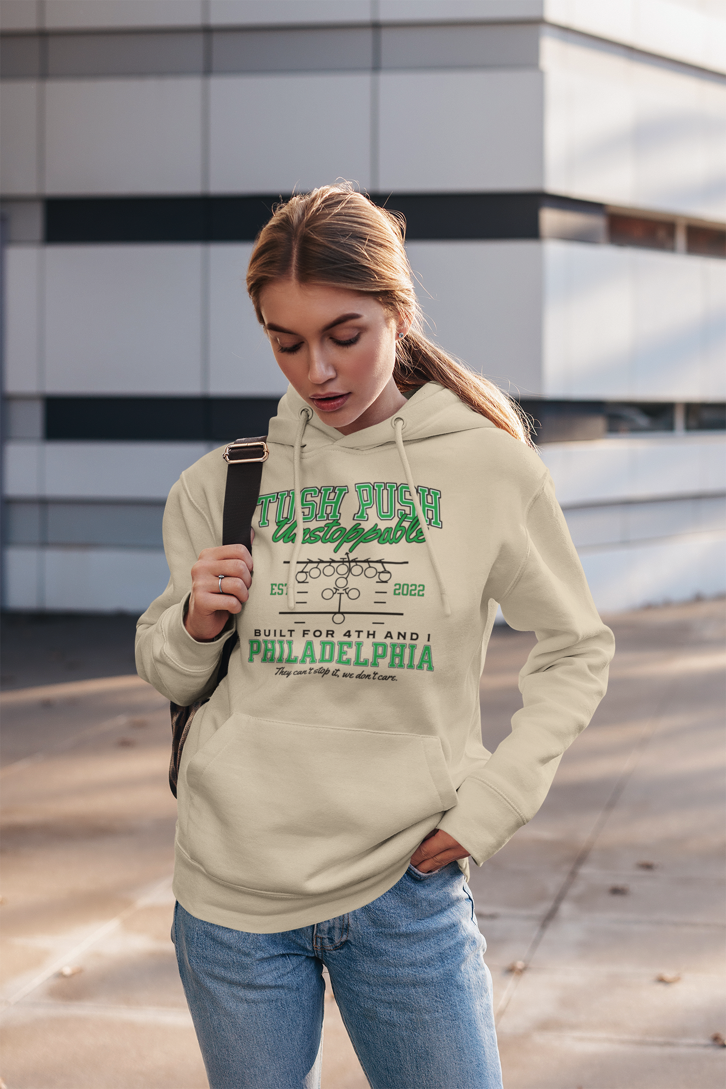 Tush Push® Unstoppable Play, Philly Fall Hoodie, Unisex Fit
