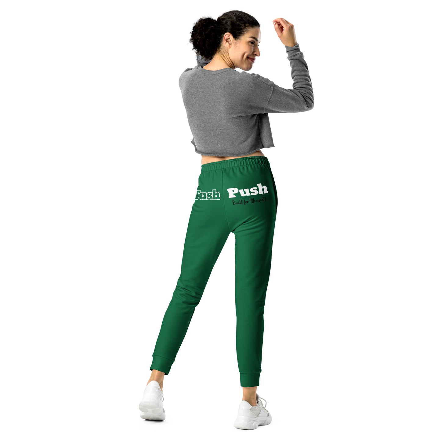 Tush Push® Sweatpants for Women – Built for 4th & 1 | “They Can’t Stop It, We Don’t Care” | All Over Print Recycled Sweatpants