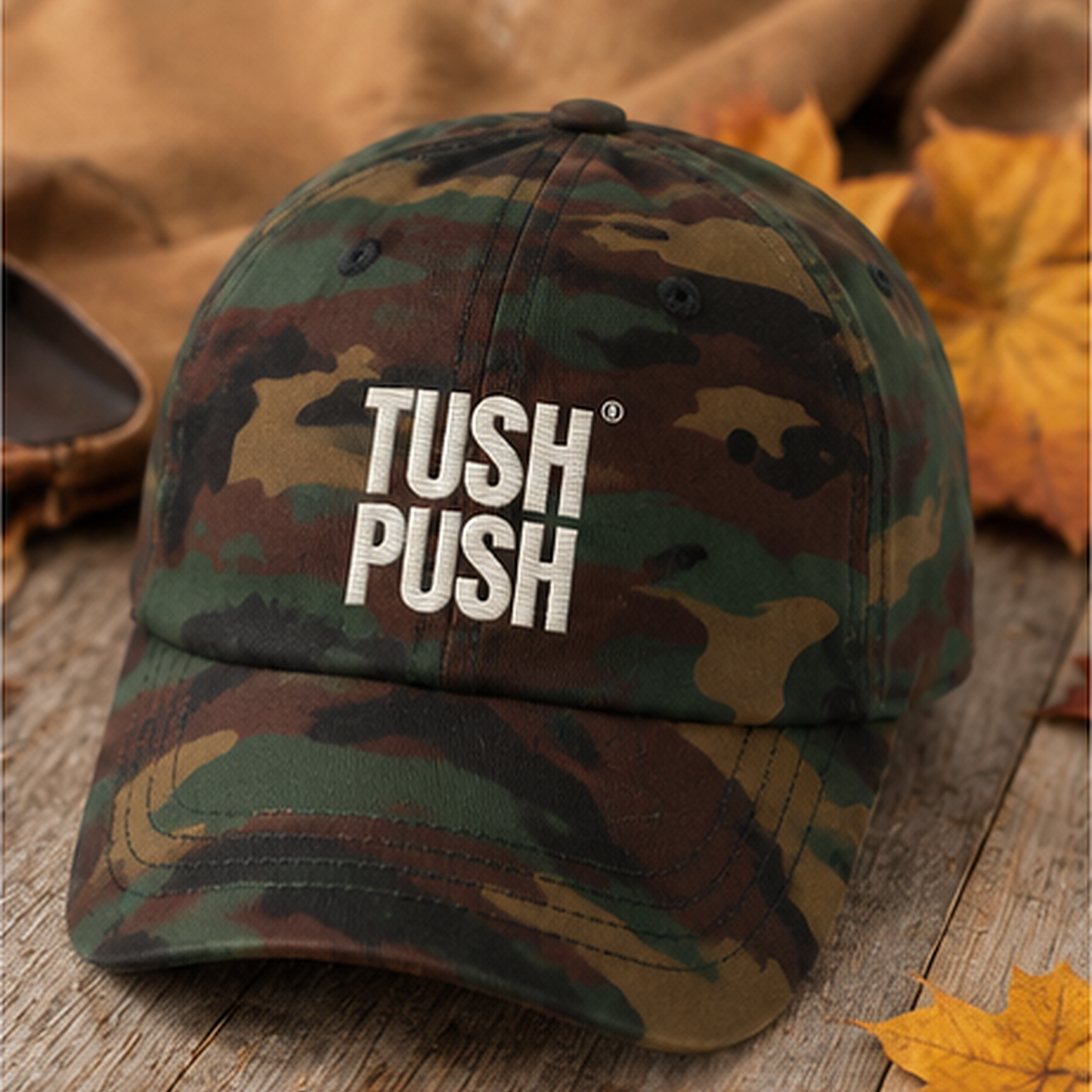 Embroidered Football Dad Hat — Tush Push® Cap
