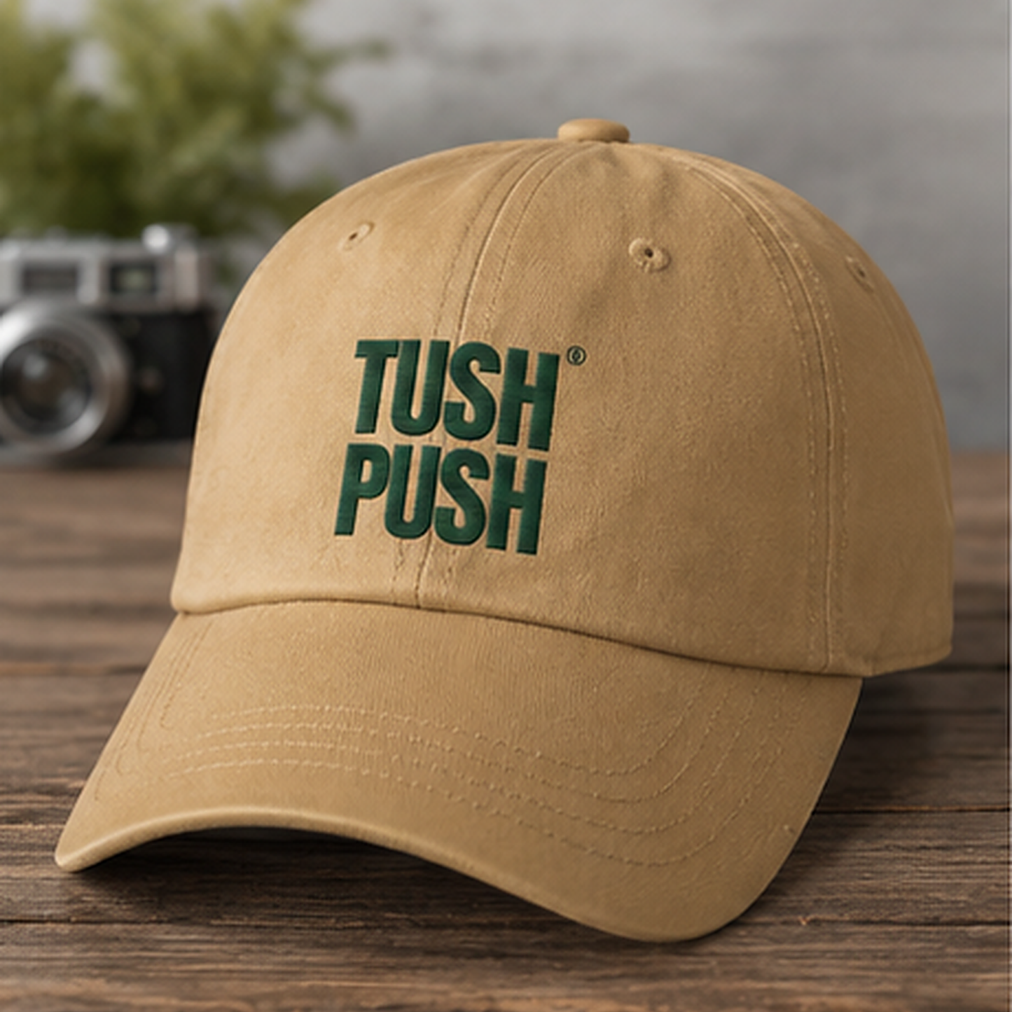 Embroidered Football Dad Hat — Tush Push® Cap
