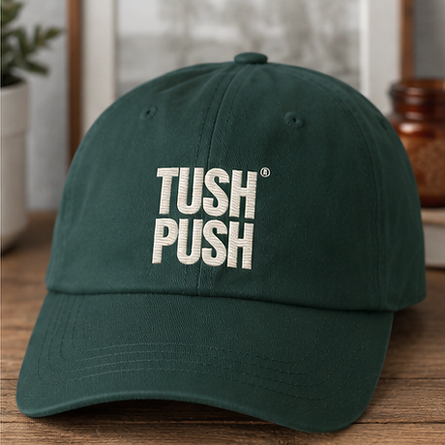 Embroidered Football Dad Hat — Tush Push® Cap
