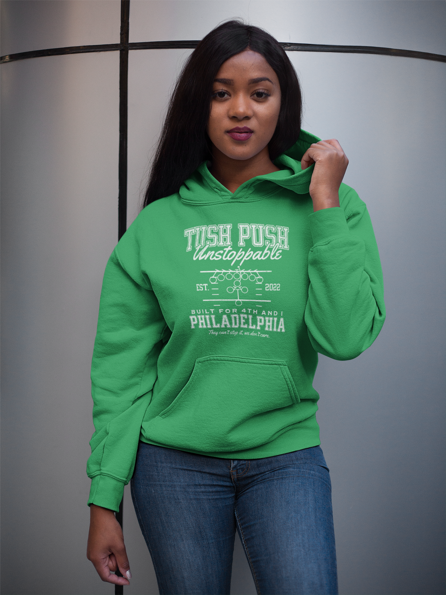 Tush Push® Unstoppable Play, Philly Fall Hoodie, Unisex Fit