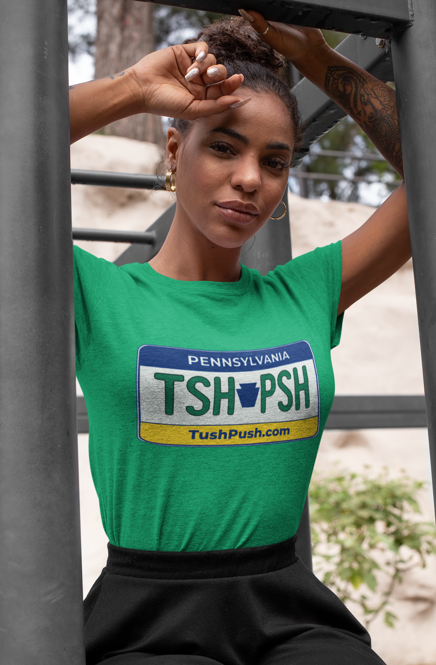 TUSH PUSH™ Pennsylvania License Plate Tee | PA Football Fan Gift Shirt
