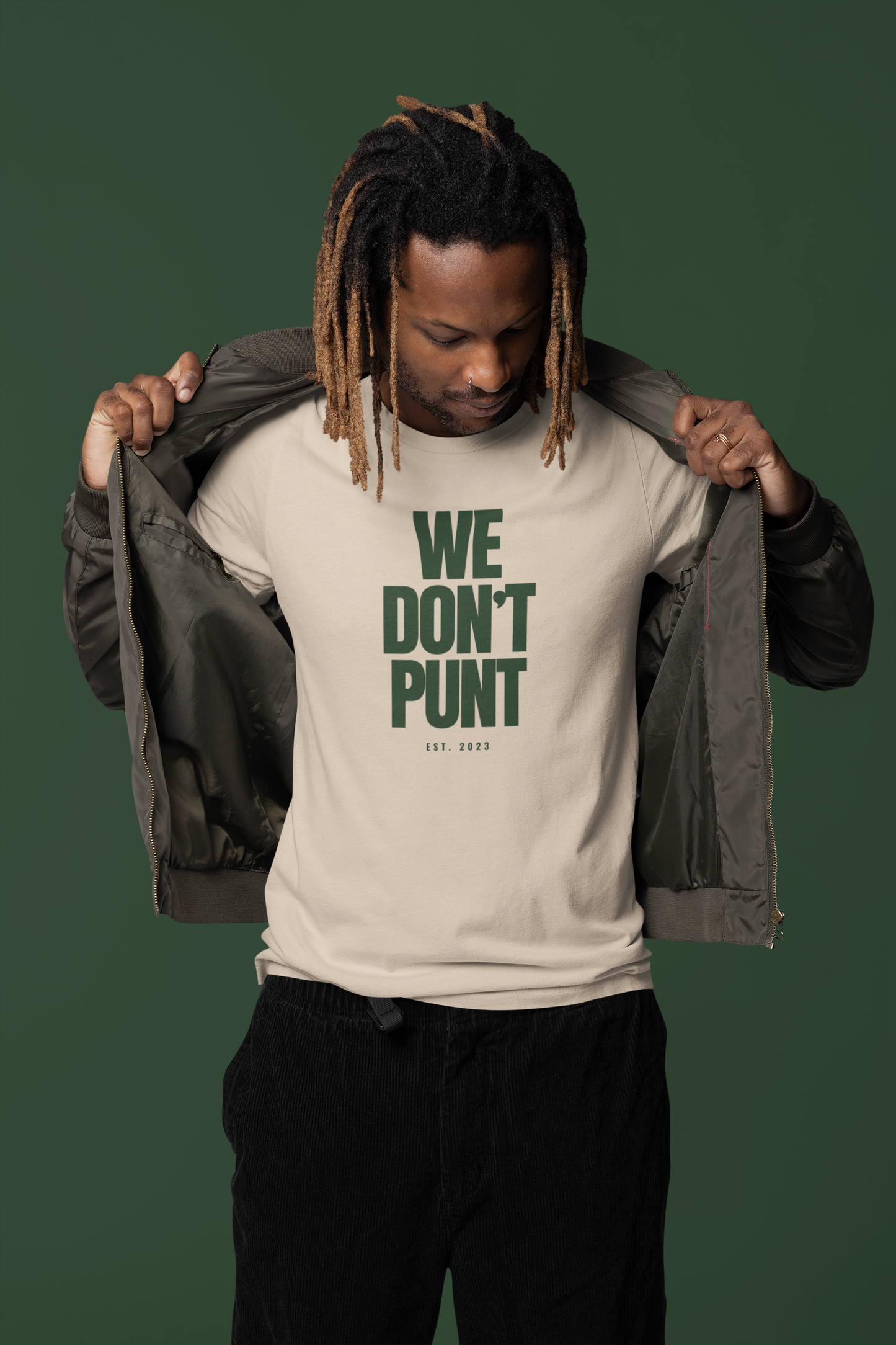 Tush Push® WE DON'T PUNT Tee | Estd. 2023 | Positive Mindset Philly Game Day Shirt