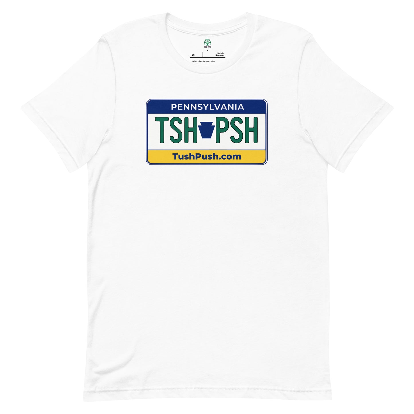 TUSH PUSH™ Pennsylvania License Plate Tee | PA Football Fan Gift Shirt