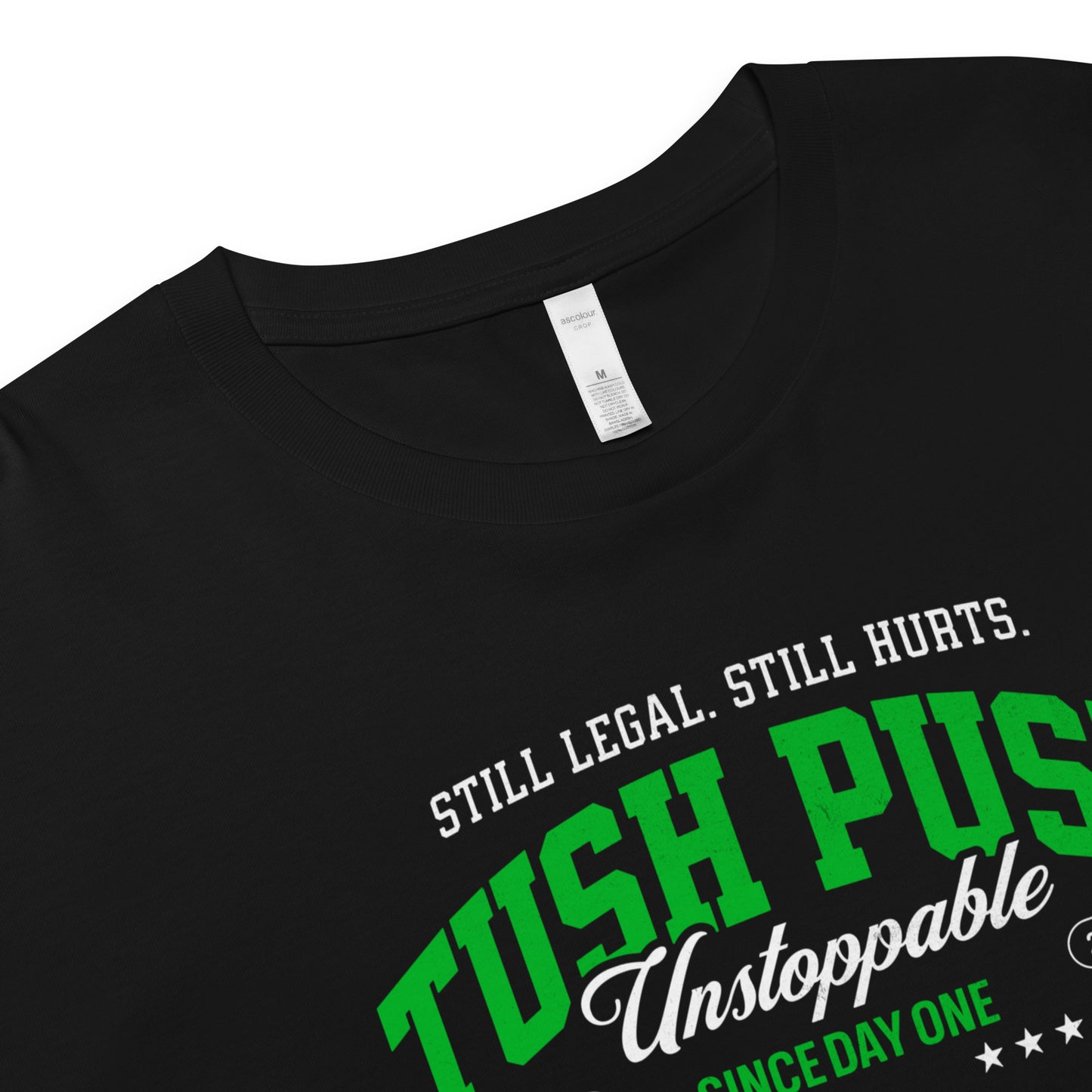 Tush Push Crop Top for Game Day, "Still Legal Still Hurts", Philly Football Womens Crop Tee